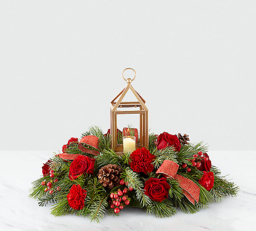 I\'ll Be Home for Christmasâ„¢ Lantern Centerpiece
