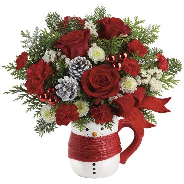 Send a Hug® Snowman Mug Bouquet 